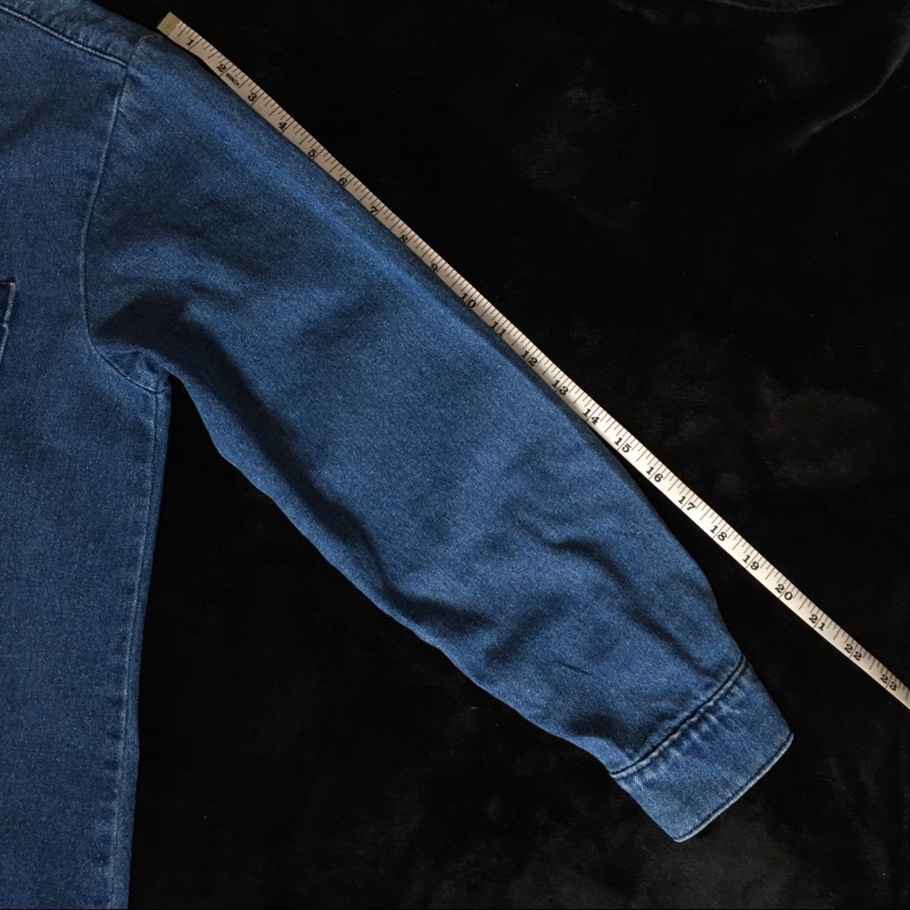 Vibrant m.i.u. Denim Dress | Extended Long Sleeve - Picture 8 of 14